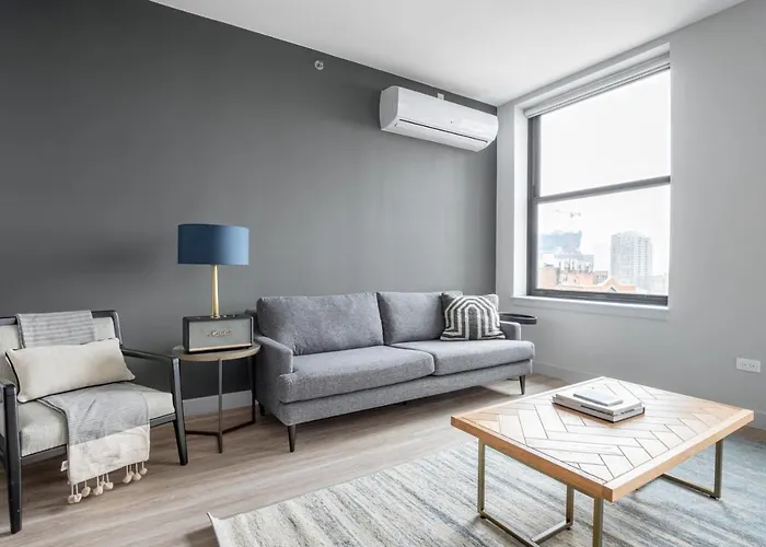 Apartment Loop 1br W Deck Gym Wd Nr W Loop The L Chi-220 *